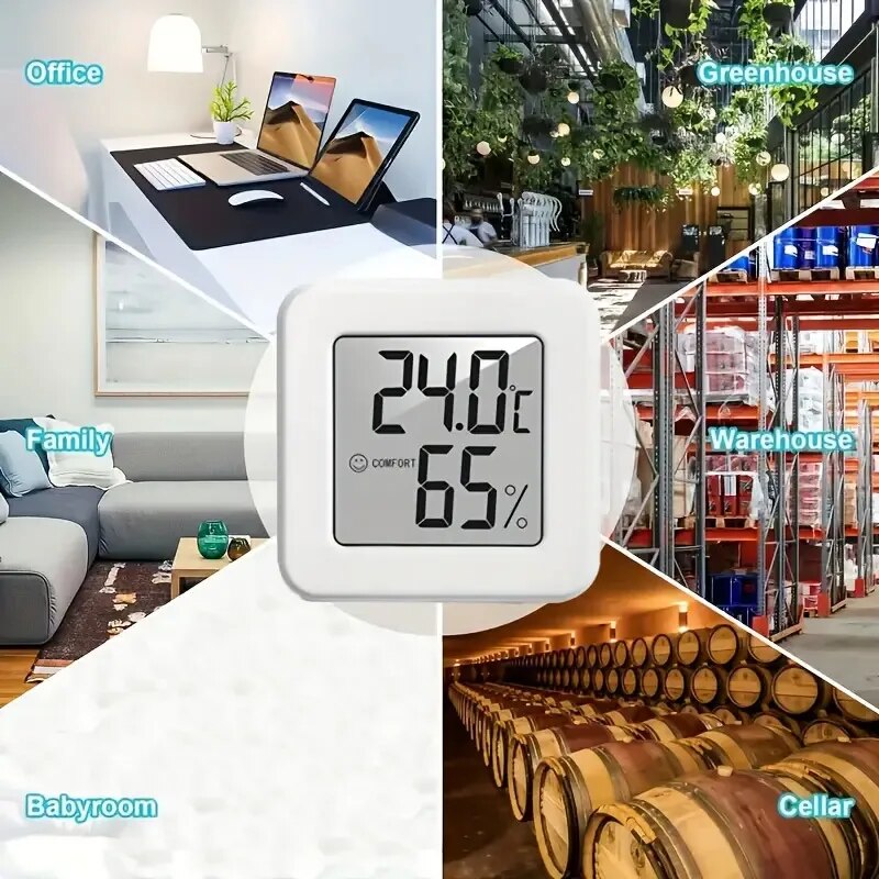Temperature Humidity Sensor - Digitales Hygrometer-Thermometer, Innenthermometer, Temperaturanzeige, Mini-LCD-Wetterstation, Sensor
