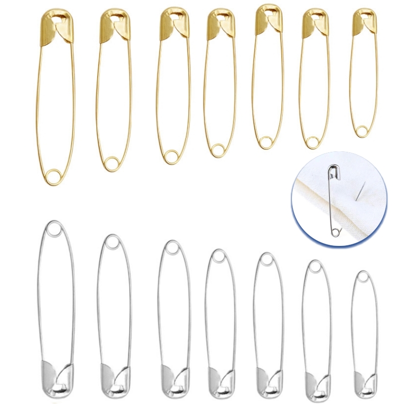 Home Automation Diy - 100 Stück/Set Edelstahl Sicherheitsnadeln 18-53mm Goldfarben