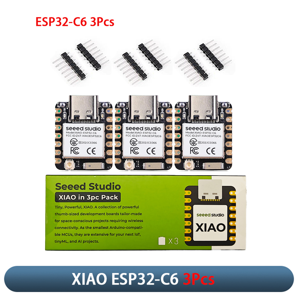 Home Automation Arduino - XIAO ESP32-C6 3-teiliges Entwicklungsboard-Modul 2,4GHz WiFi6