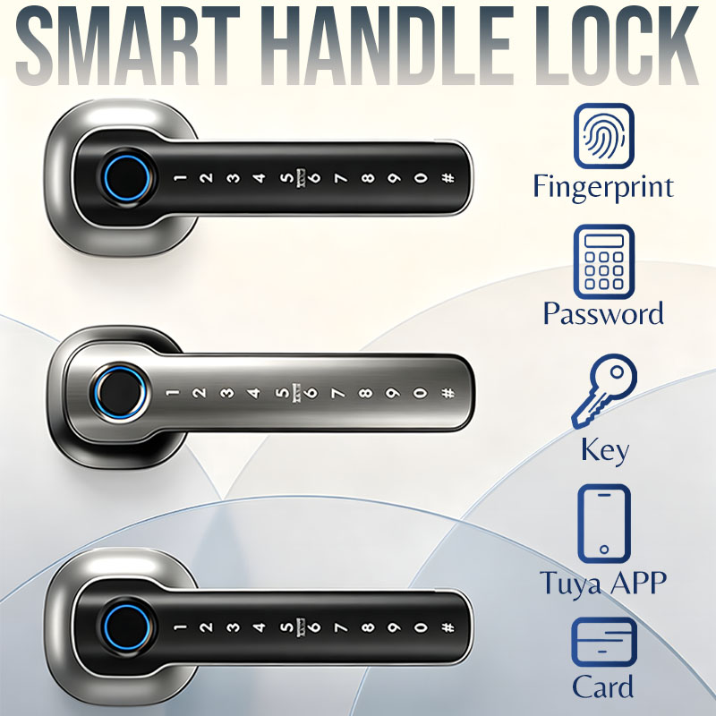Home Automation Industry - Heimsicherheitsgeräte Intelligentes Fingerabdruck-Türschloss Digitales Elektronisches Türgriffschloss