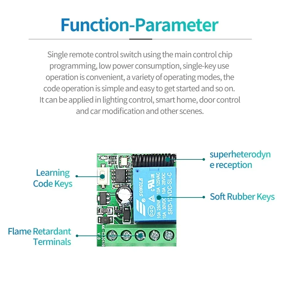 DC 12V Fernbedienung Smart Swi – 433Mhz Receiver Module Bewertung und Preis