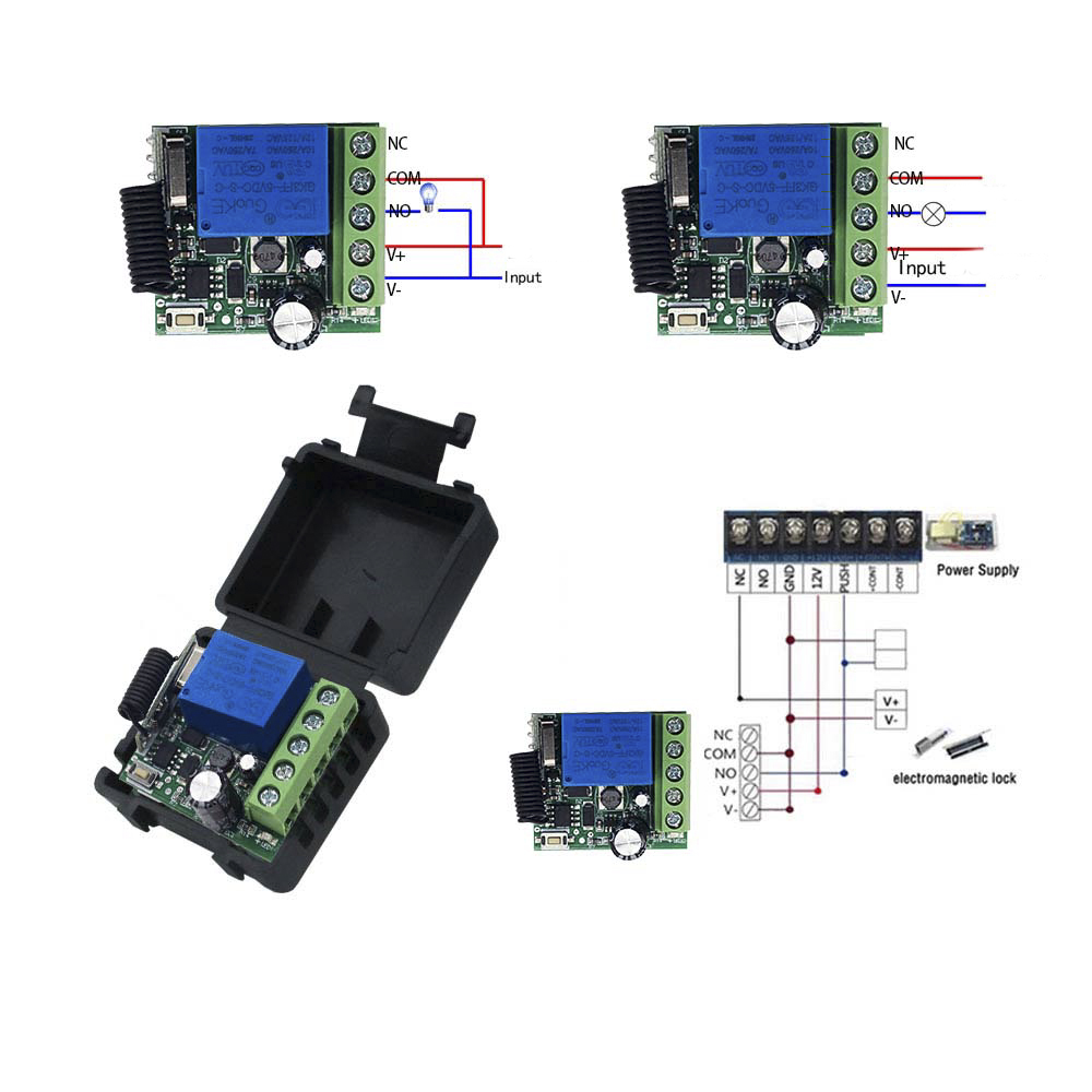 10A Relais-Empfängermodul DC 1 – 433Mhz Receiver Module Bewertung und Preis
